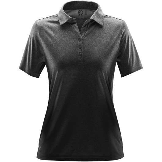 Womens Mirage Polos Carbon Heather